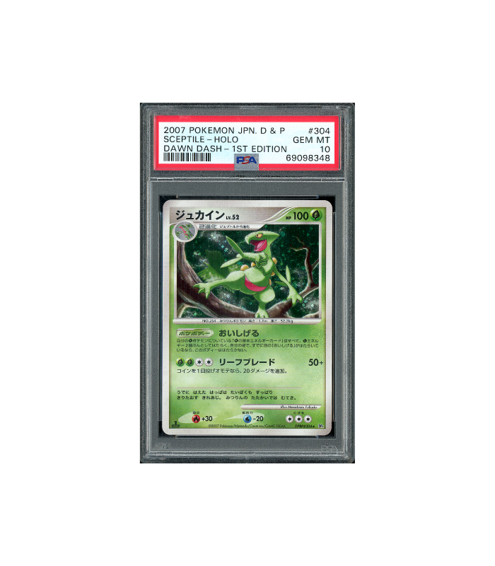 Pokemon Sceptile Dawn Dash DP4d Holo #304 PSA 10 Gem Mint