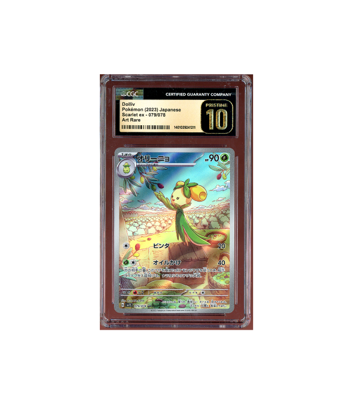 Pokemon Dolliv Scarlet ex sv1S AR Full Art #079 CGC Pristine 10
