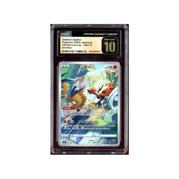 Pokemon Galarian Zapdos Vstar Universe #188 CGC Pristine 10