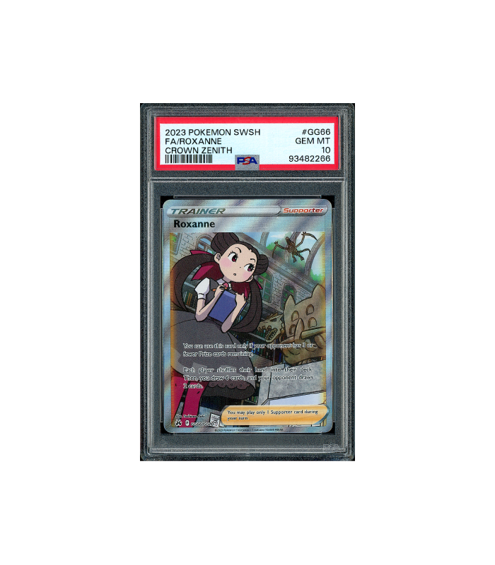 Pokemon Roxanne Crown Zenith SAR Full Art #GG66 PSA 10
