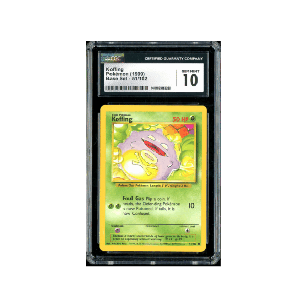 Pokemon Koffing Base Set #51 CGC 10