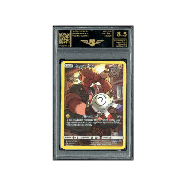 Pokemon Magnemite Cosmic Eclipse CHR Full Art #242 AP 8.5