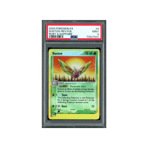 Pokemon Dustox Reverse Holo EX Ruby & Sapphire #20 PSA 9