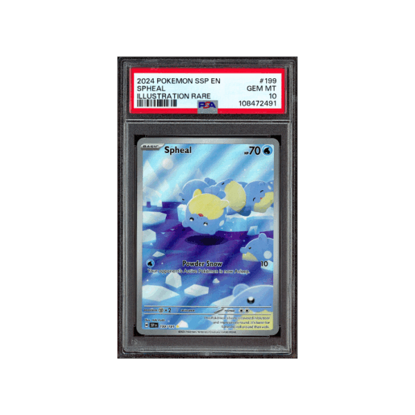 Pokemon Spheal Surging Sparks AR Full Art #199 PSA 10