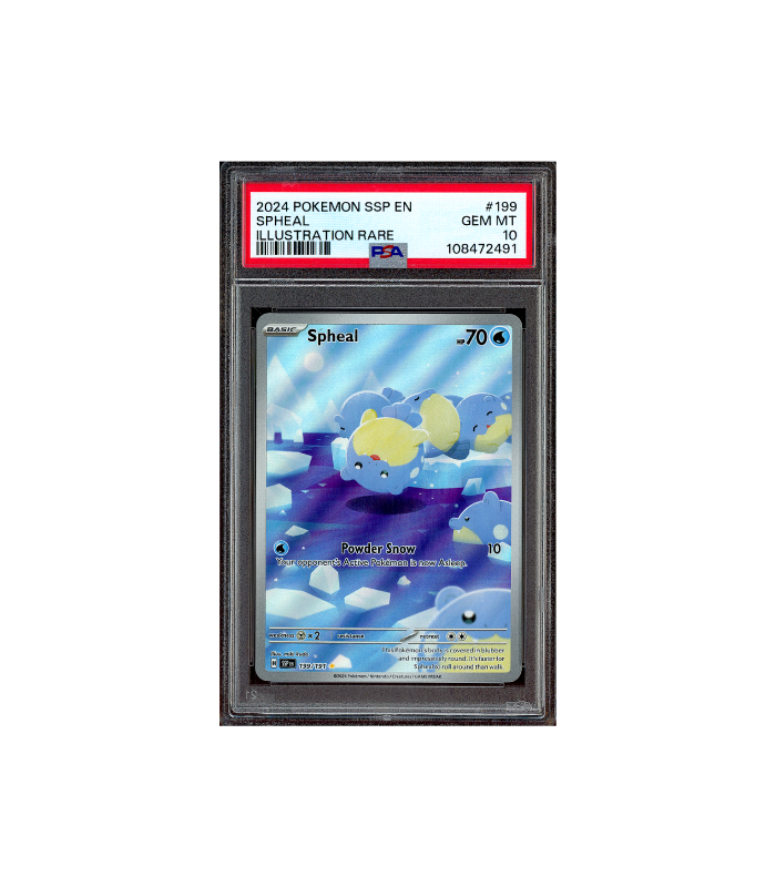 Pokemon Spheal Surging Sparks AR Full Art #199 PSA 10