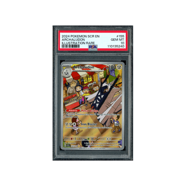 Pokemon Archaludon Stellar Crown AR Full Art #155 PSA 10