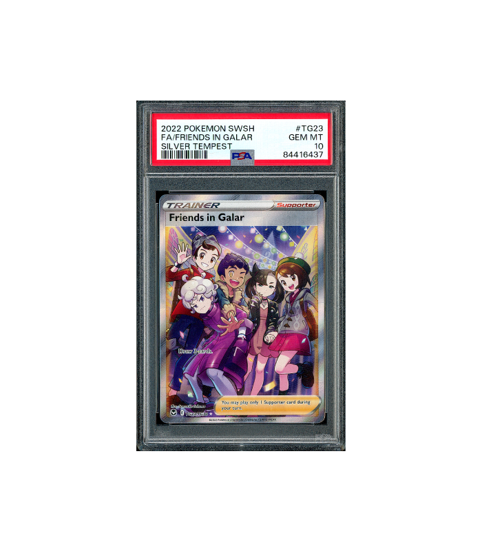 Pokemon Friends in Galar Silver Tempest Full Art #TG23 PSA 10