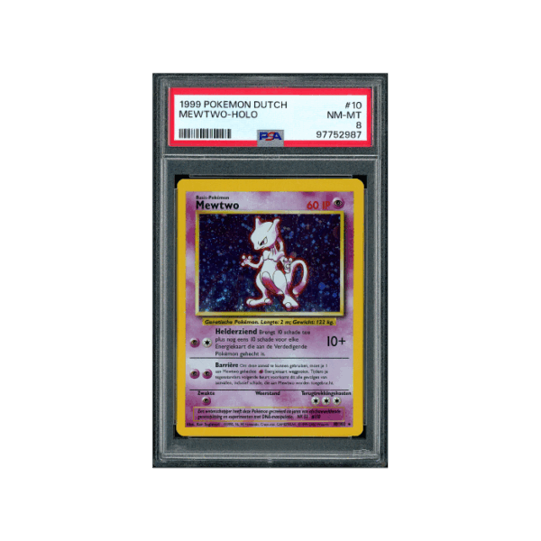 Pokemon Mewtwo Base Set Holo #10 PSA 8