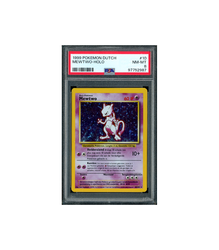 Pokemon Mewtwo Base Set Holo #10 PSA 8