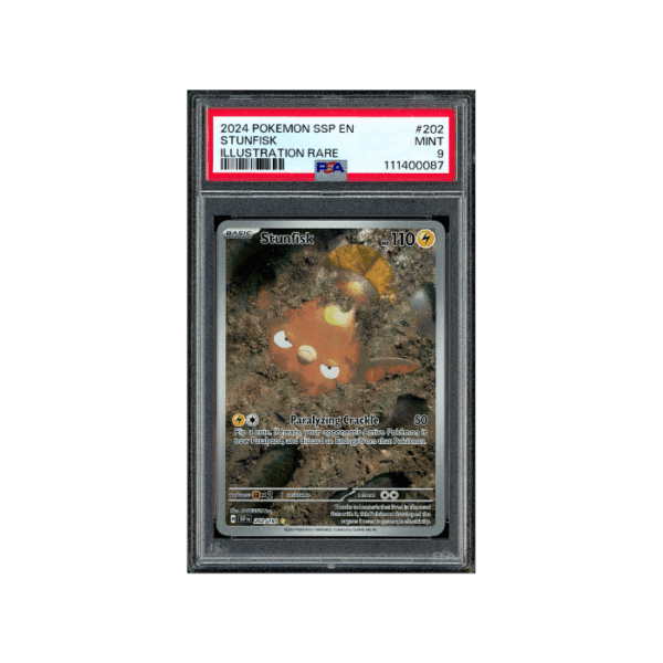 Pokemon Stunfisk Surging Sparks AR Full Art #202 PSA 9