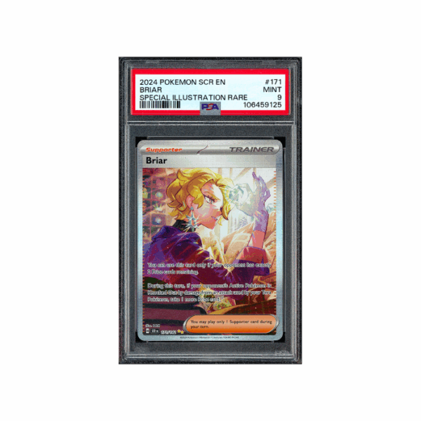 Pokemon Briar Stellar Crown SAR Full Art Trainer #171 PSA 9