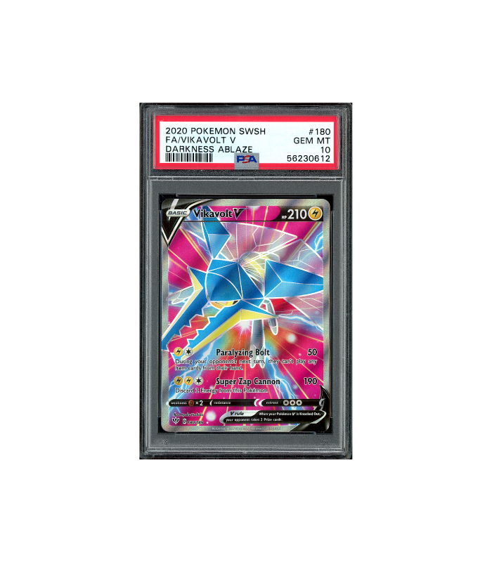 Pokemon Vikavolt V Darkness Ablaze Full Art #180 PSA 10