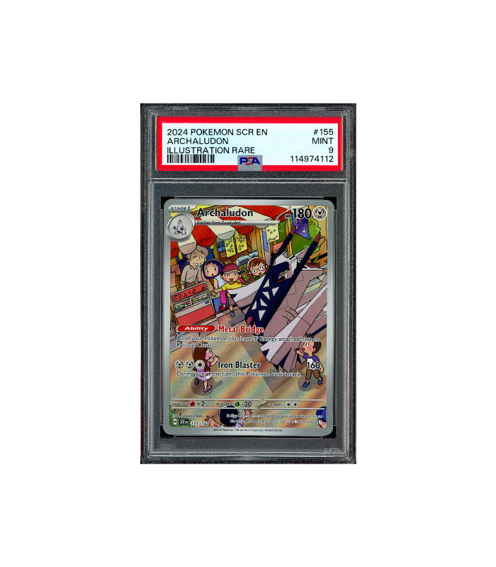 Pokemon Archaludon Stellar Crown AR Full Art #155 PSA 9