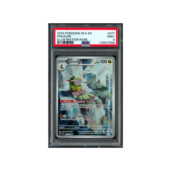 Pokemon Fraxure Shrouded Fable AR Full Art #077 PSA 9