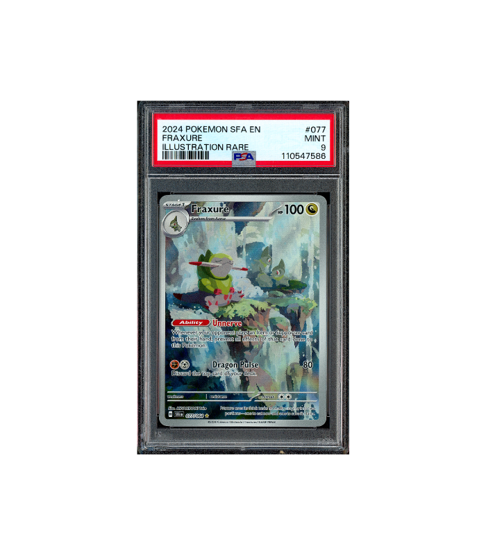 Pokemon Fraxure Shrouded Fable AR Full Art #077 PSA 9