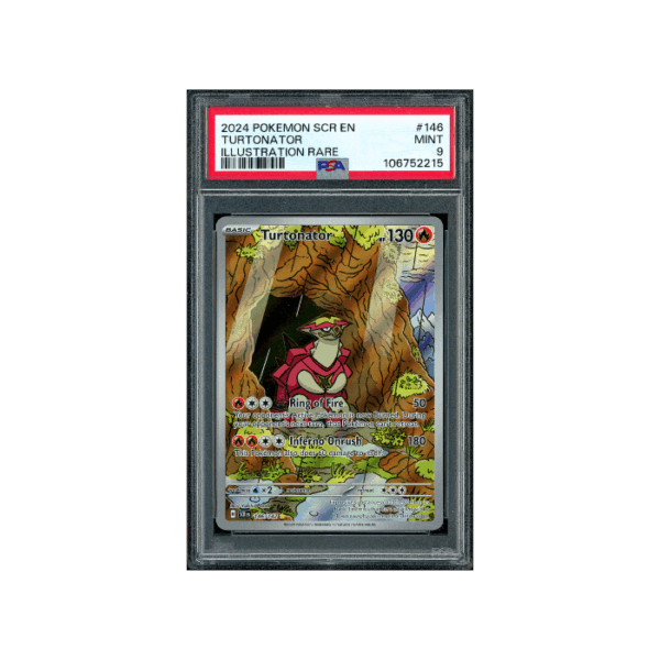 Pokemon Turtonator Stellar Crown AR Full Art #146 PSA 9