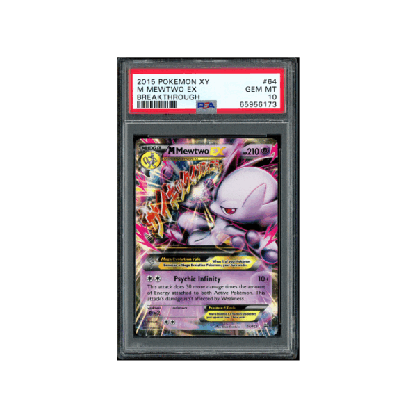 Pokemon M Mewtwo EX XY BREAKthrough #64 PSA 10