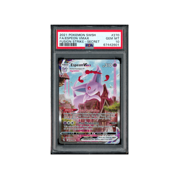 Pokemon Espeon VMAX Fusion Strike Alt Full Art #270 PSA 10