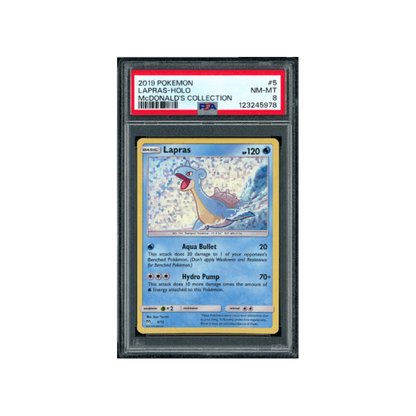 Pokemon Lapras McDonald's Collection 2019 Holo #5 PSA 8