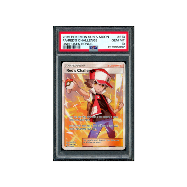 Pokemon Red's Challenge Unbroken Bonds Full Art #213 PSA 10