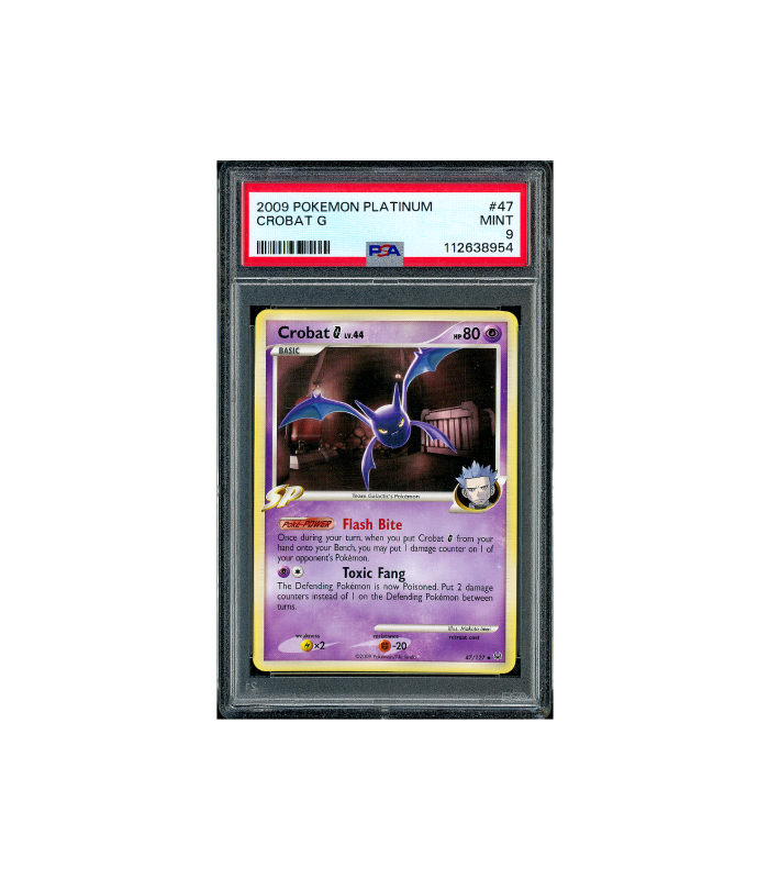 Pokemon Crobat [G] Lv.44 Platinum #47 PSA 9