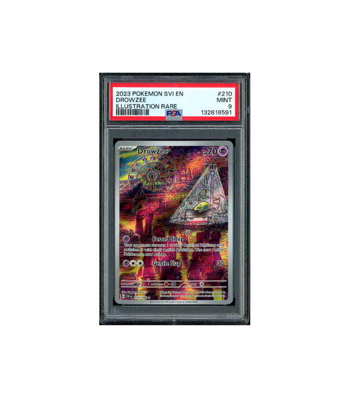 Pokemon Drowzee Scarlet & Violet AR Full Art #202 PSA 9