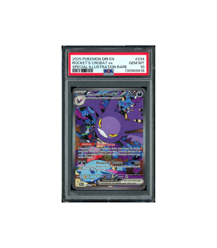 Pokemon Team Rocket's Crobat ex Destined Rivals #234 PSA 10