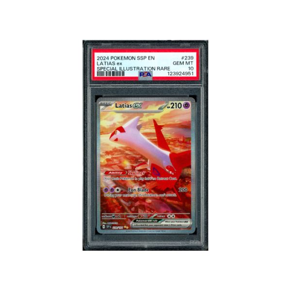 Pokemon Latias ex Surging Sparks SAR Full Art #239 PSA 10