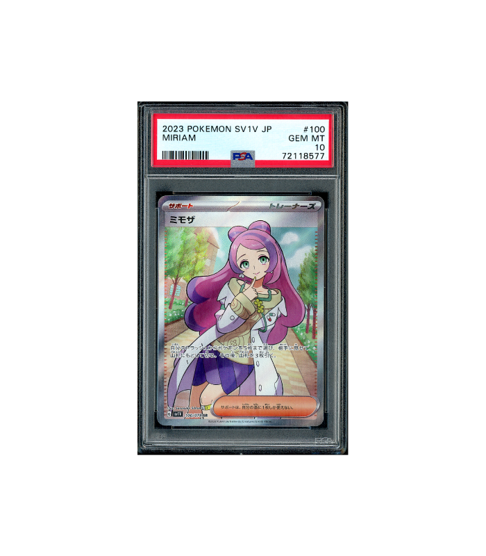 Pokemon Miriam Violet ex sv1V SR Full Art Trainer #100 PSA 10
