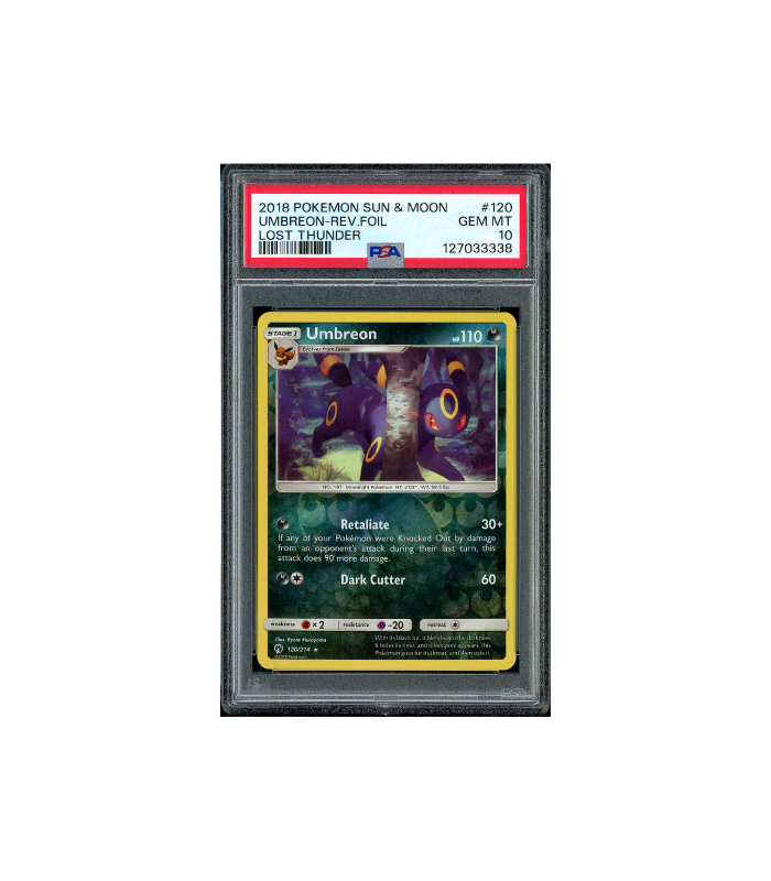 Pokemon Umbreon Lost Thunder Reverse Holo #120 PSA 10