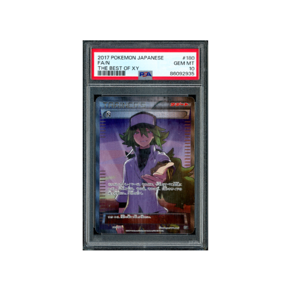 Pokemon N The Best of XY SR Full Art Trainer #180 PSA 10