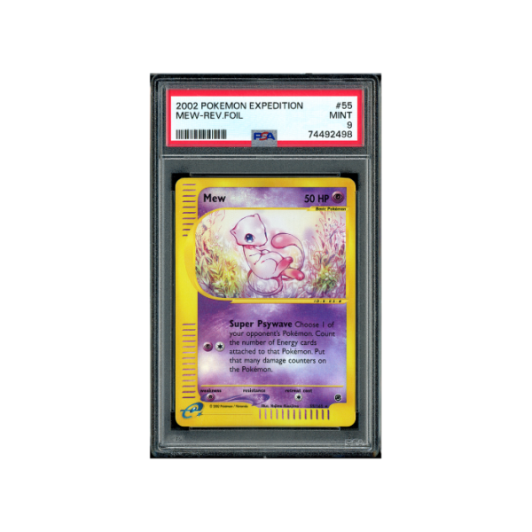 Pokemon Mew Reverse Holo e-Series Expedition #55 PSA 9
