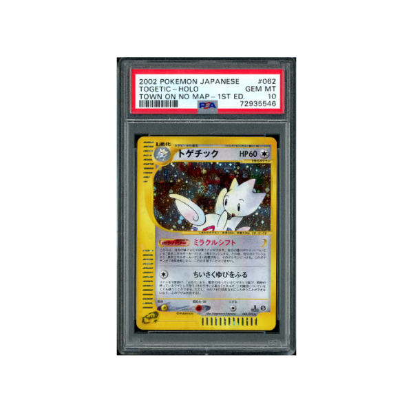 Pokemon Togetic 1st Ed The Town on No Map EC2 #062 PSA 10