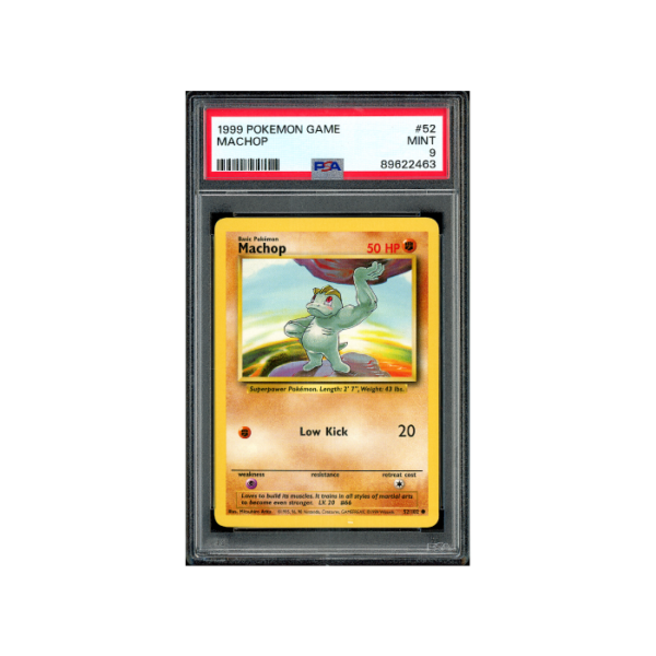 Pokemon Machop Base Set 1999 #52 PSA 9
