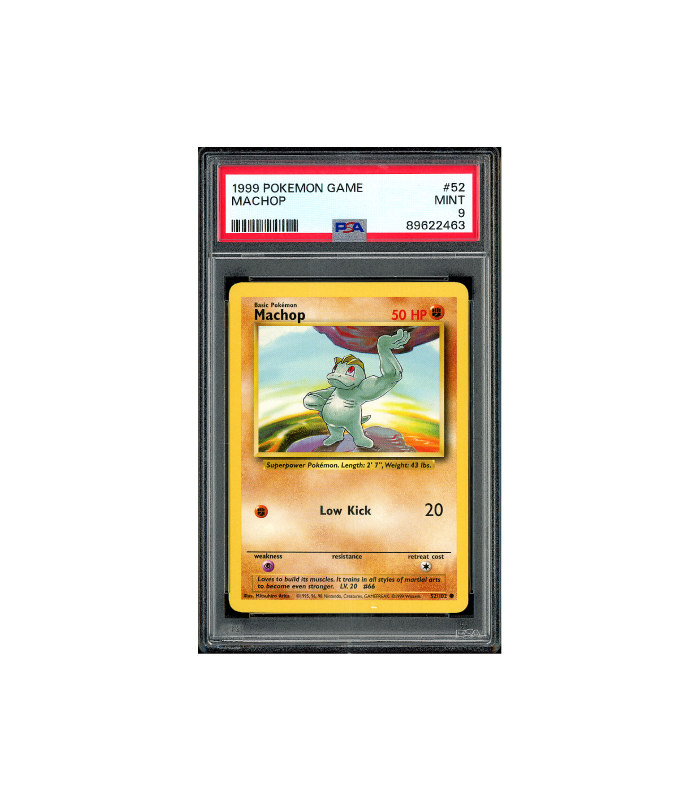 Pokemon Machop Base Set 1999 #52 PSA 9