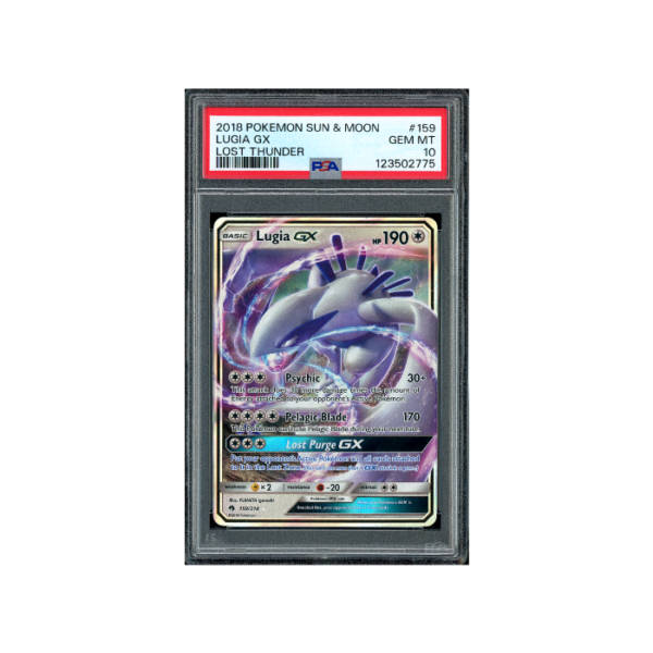 Pokemon Lugia GX Lost Thunder Full Art #159 PSA 10