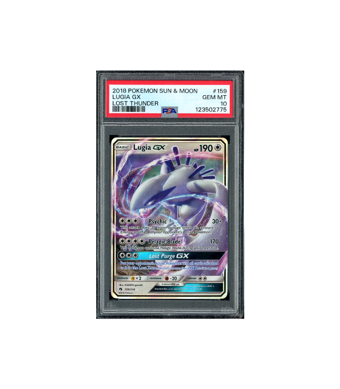 Pokemon Lugia GX Lost Thunder Full Art #159 PSA 10