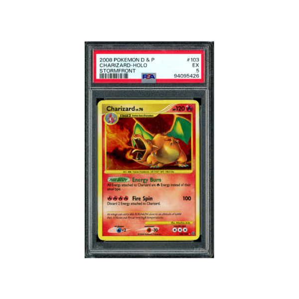 Pokemon Charizard Lv.76 Stormfront Holo #103 PSA 5