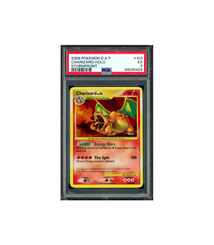 Pokemon Charizard Lv.76 Stormfront Holo #103 PSA 5