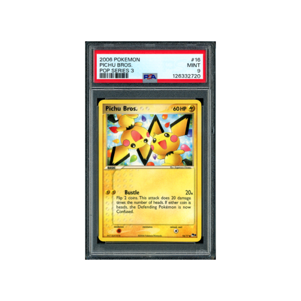 Pokemon Pichu Bros 2006 POP Series 3 #16 PSA 9