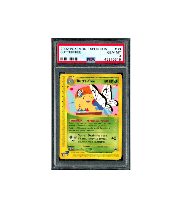 Pokemon Butterfree e-Series Expedition 2002 #38 PSA 10