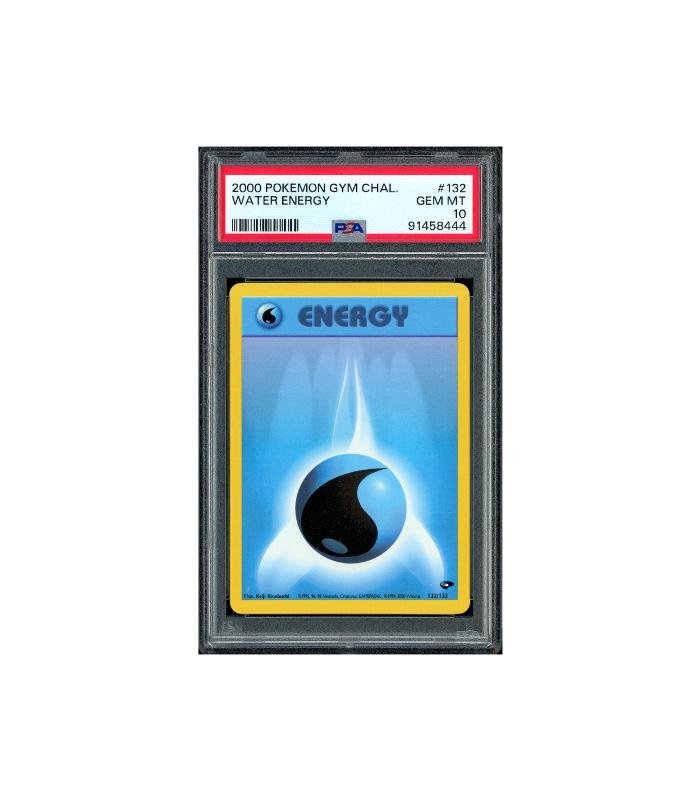 Pokemon Water Energy 2000 Gym Challenge #132 PSA 10