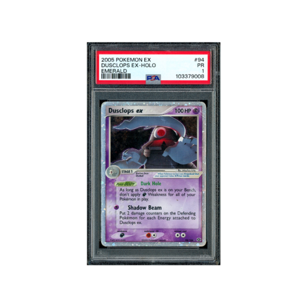 Pokemon Dusclops ex Holo EX Emerald 2005 #94 PSA 1