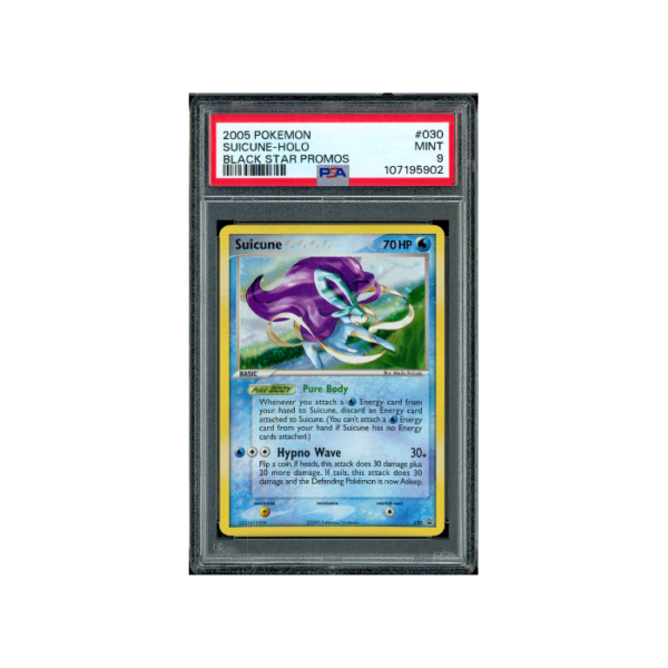 Pokemon Suicune Black Star Promo 2005 #030 PSA 9 - Big Swirl