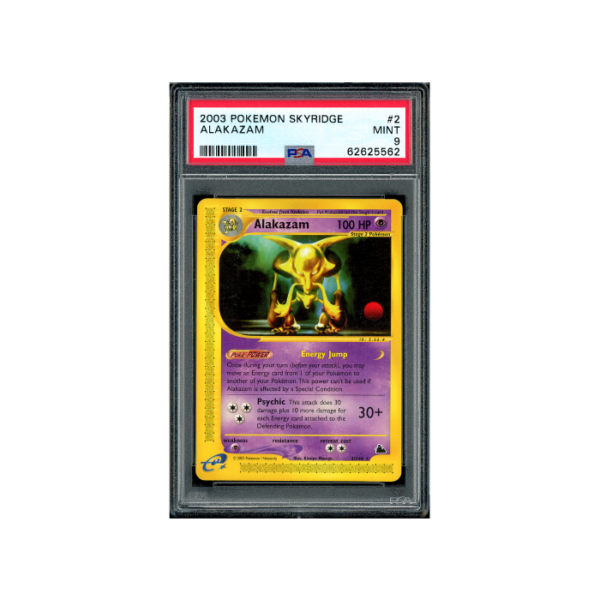 Pokemon Alakazam e-Series Skyridge 2003 #2 PSA 9