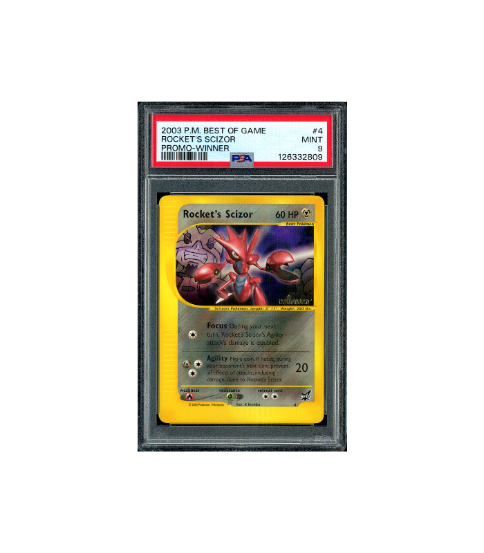 Pokemon Scizor e-Series 2003 Best of Game Winner #4 PSA 9