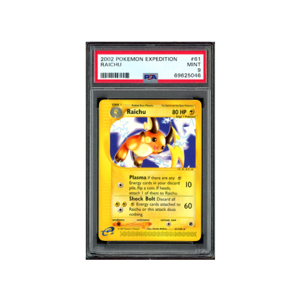 Pokemon Raichu e-Series Expedition 2002 #61 PSA 9