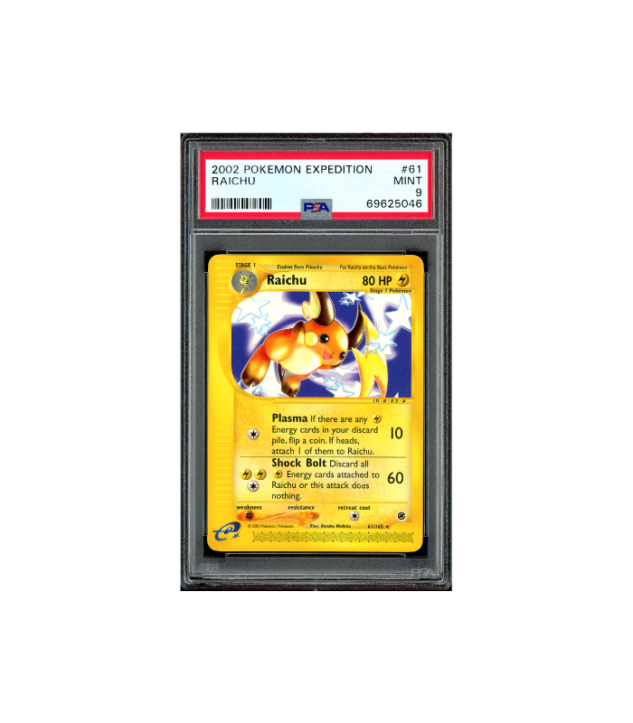 Pokemon Raichu e-Series Expedition 2002 #61 PSA 9