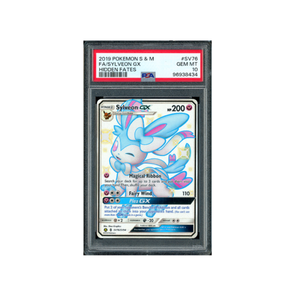 Pokemon Sylveon GX Hidden Fates SR Full Art #SV76 PSA 10