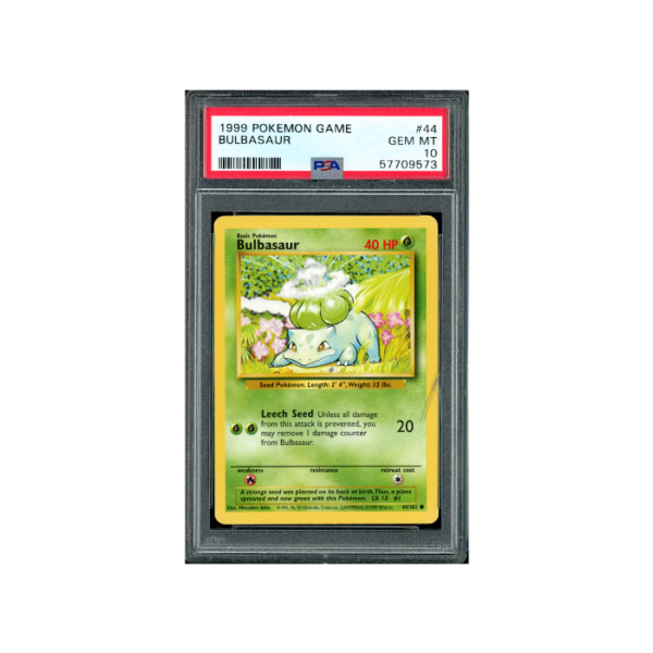 Pokemon Bulbasaur Base Set 1999 #44 PSA 10 - Crack in Case